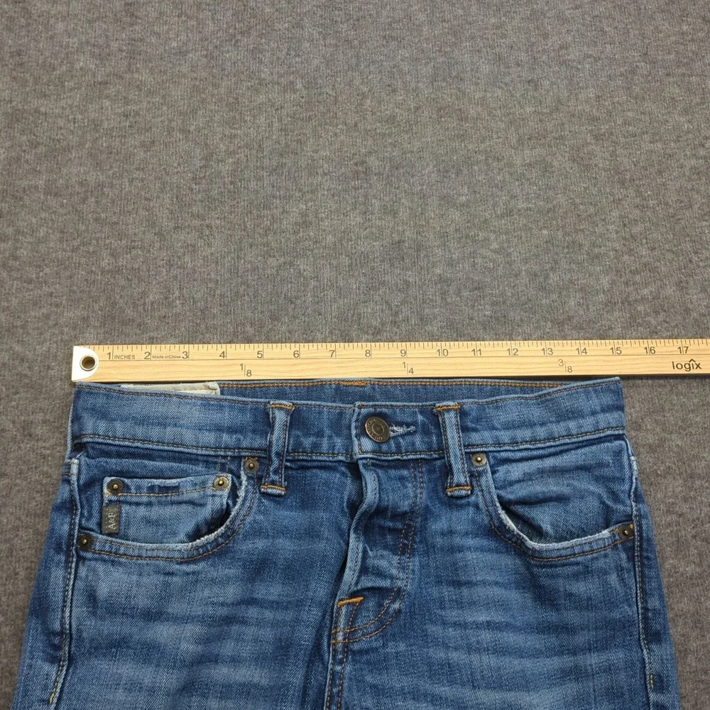 Abercrombie Fitch Jeans Mens 30x32 Blue Skinny Button Fly Casual Faded